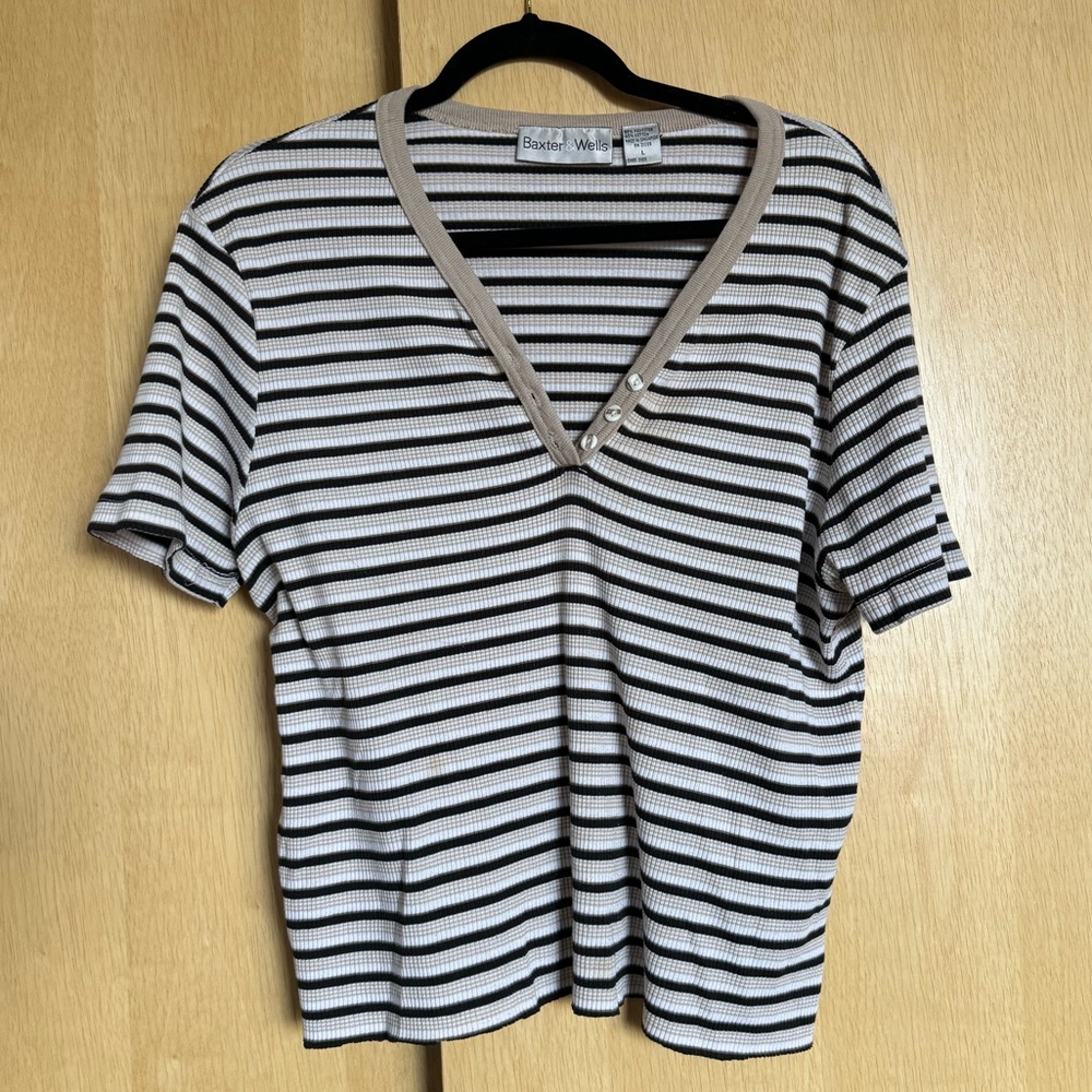 striped cropped top